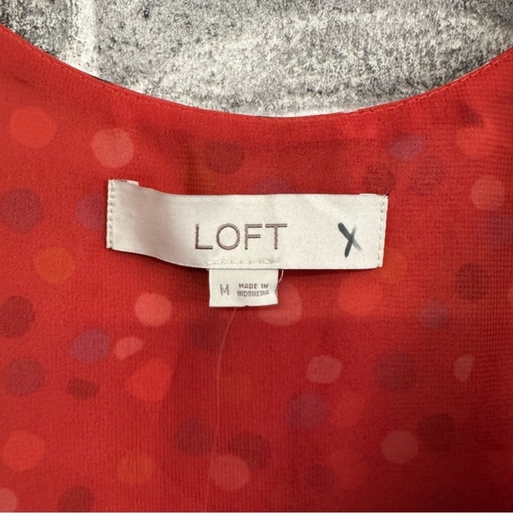 NWT Loft cami blouse polka dot shirt top - Picture 5 of 9